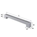 Конвектор напольный Royal Thermo STEP-80/130/1200-1-N-SS-LG-NA 2
