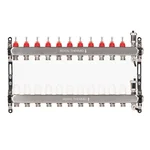 Коллектор Royal Thermo нерж. в сборе с расходомерами 1" ВР-3/4" НР с автомат.воздухоотвод-ми 11 вых. 2