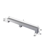 Конвектор напольный Royal Thermo STEP-130/180/2700-2-N-SS-LG-NA 2