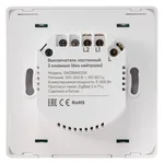 Выключатель HOMMYN настенный zigbee 2 клавиши (без нейтрали) SWZBNN02W 8
