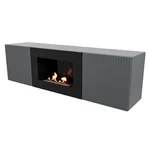 Тумба с биокамином Firelight BFP/P-1400L графит 1