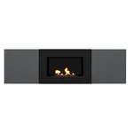 Тумба с биокамином Firelight BFP/P-1400L графит 2