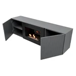Тумба с биокамином Firelight BFP/P-1400L графит 3