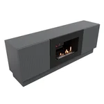 Тумба с биокамином Firelight BFP/P-1400L графит 4