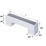 Конвектор напольный Royal Thermo STEP-80/130/500-1-N-WT-LG-NA 2