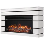 Каминокомплект: Очаг Electrolux EFP/P-3620LS, портал Moderno 36 белый, черный, р/в 1