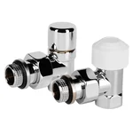 Набор термостатический для радиатора угловой Royal Thermo Design 1/2"М30х1,5 (Хром) 1