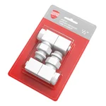 Набор дизайн-вентилей Royal Thermo CUBE, угловой (белый) 1/2" 1