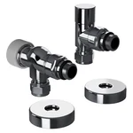 Набор термостатический осевой Royal Thermo Design Pro 15мм М30х1,5 (Хром) 1