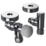 Набор термостатический осевой Royal Thermo Design Pro 15мм М30х1,5 (Хром) 2