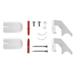 Комплект настенных регулируемых кронштейнов Royal Thermo Design 100, белые 7