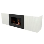 Тумба с биокамином Firelight BFP/P-1400L белая 1