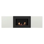 Тумба с биокамином Firelight BFP/P-1400L белая 2