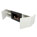 Тумба с биокамином Firelight BFP/P-1400L белая 3