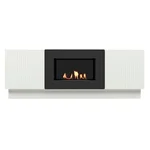 Тумба с биокамином Firelight BFP/P-1400L белая 4