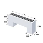 Конвектор напольный Royal Thermo STEP-130/130/700-2-N-WT-LG-NA 2