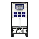 Инсталляция для унитаза BETTOSERB sava free standing, клавиша смыва хром матовый/хром глянец 1