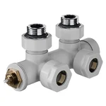 Узел нижнего подключения термостатический угловой Royal Thermo Design Pro 15мм М30х1,5 (Белый) 3