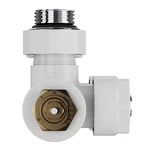 Узел нижнего подключения термостатический угловой Royal Thermo Design Pro 15мм М30х1,5 (Белый) 5