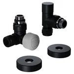 Набор термостатический трехосевой Royal Thermo Design Pro 15мм М30х1,5 (Черный) 1