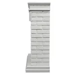 Каминокомплект: Очаг Electrolux 2720RLS N, портал Bricks 25 белая эмаль 4