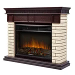 Каминокомплект: Очаг Electrolux 2720RLS N, портал Bricks 25 камень беж, шпон т.д. 1