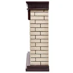 Каминокомплект: Очаг Electrolux 2720RLS N, портал Bricks 25 камень беж, шпон т.д. 3