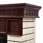 Каминокомплект: Очаг Electrolux 2720RLS N, портал Bricks 25 камень беж, шпон т.д. 4