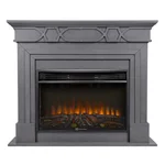 Каминокомплект: Очаг Electrolux EFP/P-3320LS N, портал Antico 30 серый 2