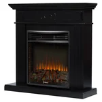 Каминокомплект: Очаг Electrolux 3320RLS N, портал Bianco 30 черная эмаль 1
