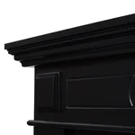 Каминокомплект: Очаг Electrolux 3320RLS N, портал Bianco 30 черная эмаль 5