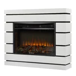 Каминокомплект: Очаг Electrolux 3320RLS N, портал Moderno 30 шпон белый дуб 1