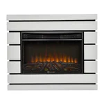 Каминокомплект: Очаг Electrolux 3320RLS N, портал Moderno 30 шпон белый дуб 2