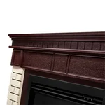 Каминокомплект: Очаг Electrolux EFP/P-3020LS N, портал Bricks 30 камень бежевый, шпон темный дуб 5