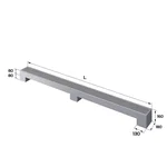 Конвектор напольный Royal Thermo STEP-80/180/2000-1-N-SS-LG-NA 2