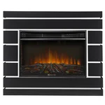 Каминокомплект: Очаг Electrolux 2720RLS N, портал Moderno 25 шпон чёрный дуб 1