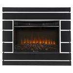 Каминокомплект: Очаг Electrolux 3320RLS N, портал Moderno 30 шпон чёрный дуб 1