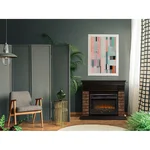 Каминокомплект: Очаг Electrolux 3320RLS N, портал Bricks Wood 30 кам. кор. шп. т.д 4