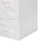 Каминокомплект: Очаг Electrolux 3020RLS N, портал Loft 30 камень белый, бел.эмаль 5