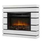 Каминокомплект: Очаг Electrolux 2720RLS N, портал Moderno 25 шпон белый дуб 1