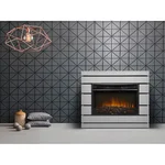 Каминокомплект: Очаг Electrolux 2720RLS N, портал Moderno 25 шпон белый дуб 4