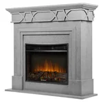 Каминокомплект: Очаг Electrolux 2720RLS N, портал Antico 25 серый 1