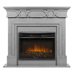 Каминокомплект: Очаг Electrolux 2720RLS N, портал Antico 25 серый 2