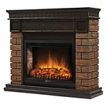 Портал Firelight Bricks Wood 30 камень темный, шпон венге 1