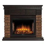 Портал Firelight Bricks Wood 30 камень темный, шпон венге 2