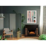 Портал Firelight Bricks Wood 30 камень темный, шпон венге 4