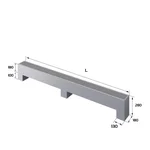 Конвектор напольный Royal Thermo STEP-180/180/2500-3-N-SS-LG-NA 2