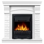 Портал Firelight Jersey Classic камень белый, белый дуб 2