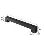 Конвектор напольный Royal Thermo STEP-80/130/900-1-N-BL-LG-BL 2