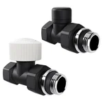 Набор термостатический прямой Royal Thermo Design 1/2"М30х1,5 (Черный) 1